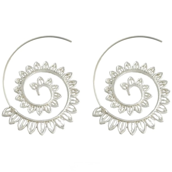 🌺3/$25 EarringsNWT Bohemian Spiral Whirlpool Boho - Picture 3 of 5